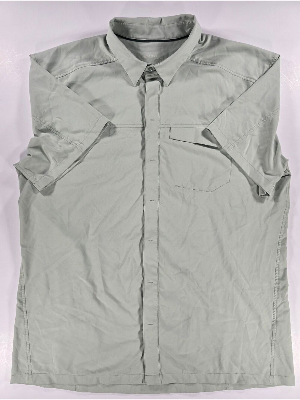 Arcteryx Skyline Snap Front Shirt Mens XL Green Technical Hiking Guide Fishing